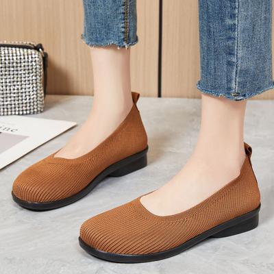 Женские туфли летние новые дышащие туфли для мам с одной педалью сетчатые повседневные туфли модные универсальные туфли с мягкой подошвой не надоедают