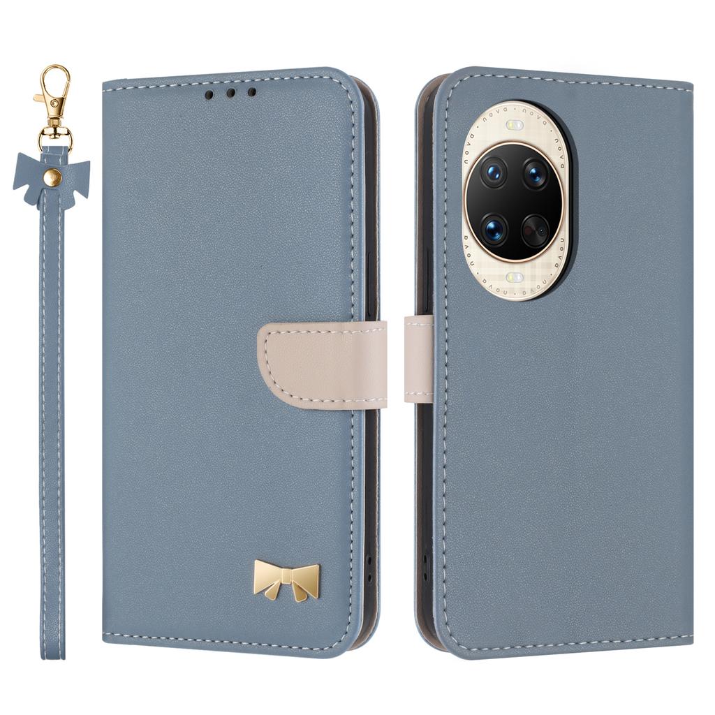 For Huawei Nova 14 Ultra 5G Case Bowknot Decor Wallet Leather Phone Cover with Wrist Strap