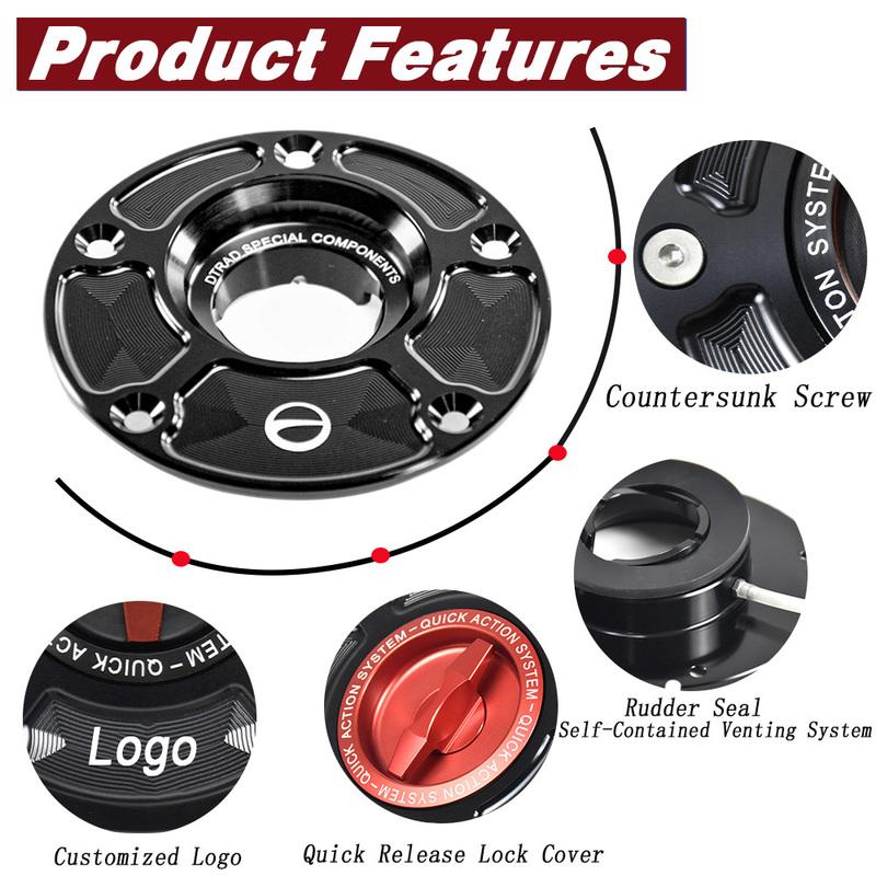 For DUCATI SUPERSPORT 950 S 2021-2025 900 800 750 620 600 1000DS Quick Action Fuel Tank Cap Motorcycle Fast Gas Tank Vent Cap