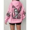 Expensive Talks Back Funny Print Women Hoody Harajuku Loose Clothes Fleece Warm Comfortable Hoodie Vintage Autumn Crewneck Top