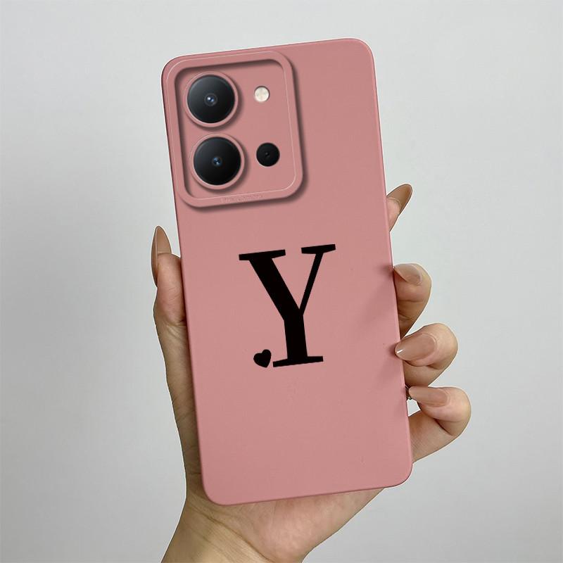 Для vivo Y36 Чехол для vivo Y36 Россия Чехол для телефона vivo y36 5G Чехол Vivo V2247 V2248 Милые Буквы Квадратный Ударопрочный Задняя Крышка Fundas