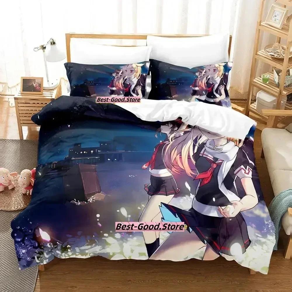 Комплект постельного белья Kantai Collection Односпальный Полуторный Двуспальный Кинг-сайз Комплект для кровати Взрослый Детский Спальня Комплекты пододеяльников Аниме постельное белье Кровать