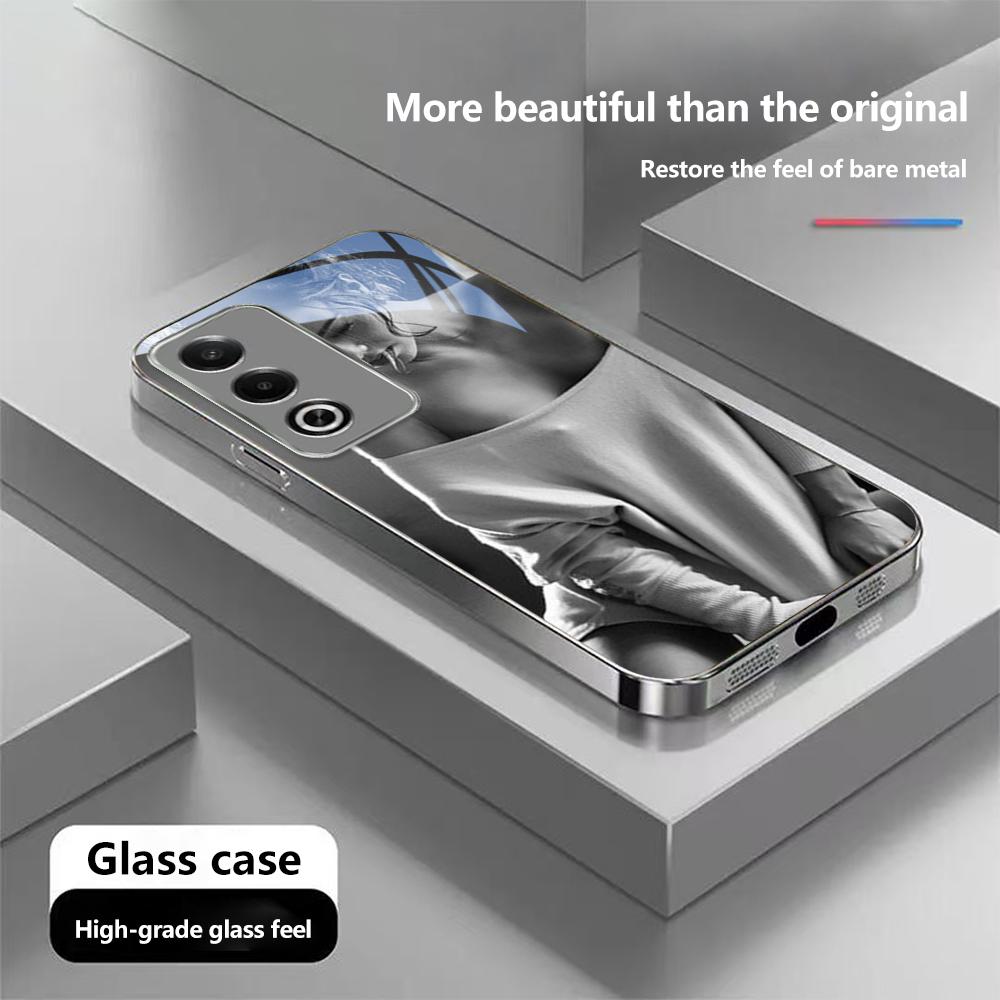 Чехол для телефона N173 Hot Girl Twerk It Swag Art для iPhone 16 15 Pro Max Samsung S24 S23 A54 A35 Xiaomi Redmi Note 13 Pro с позолоченной рамкой и закаленным стеклом