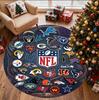 Круглый ковер с узором NFL, коврик для помещений/улицы, для пикника, игровой комнаты, спальни, офиса, гостиной, ковер для домашнего декора, подарок на день рождения