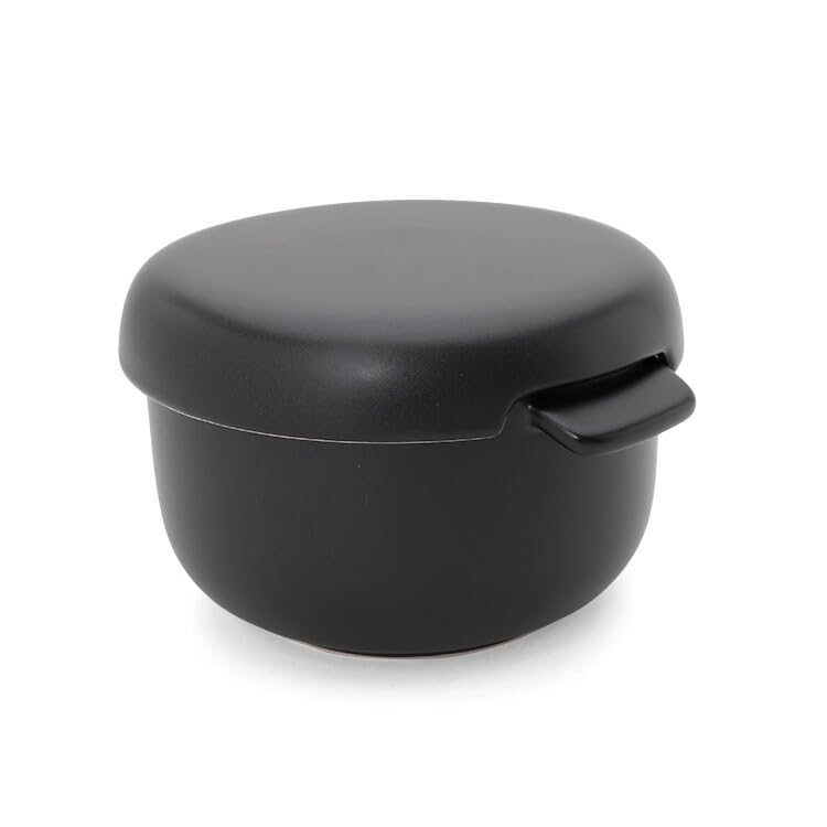 World Create Yayoi Pottery круглая Ohitsu черная 2 чашки 15963