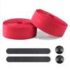 ROCKBROS Bar Tape Road Bike EVA Bar Tape Bicycle Grip Tape Handlebar Tape Anti-Slip with End Cap Left and Right Set Red