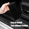 3D Nano Carbon Fiber Car Bumper Door Guard Protection Film Car Door Sill Protector Sticker Black Waterproof Anti Scratch Tape