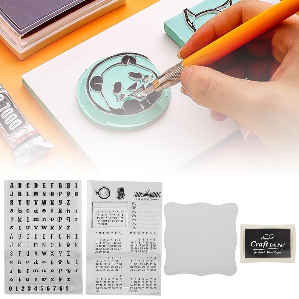 Прозрачный силиконовый штамп для ручного счета, фотоальбома, декоративного календаря