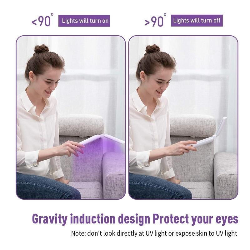 УФ-стерилизатор Ручной портативный светодиодный УФ-стерилизатор для дезинфекции Ультрафиолетовый свет Дезинфицирующее средство Перезаряжаемая дорожная палочка Стерилизатор с УФ-светом для дома