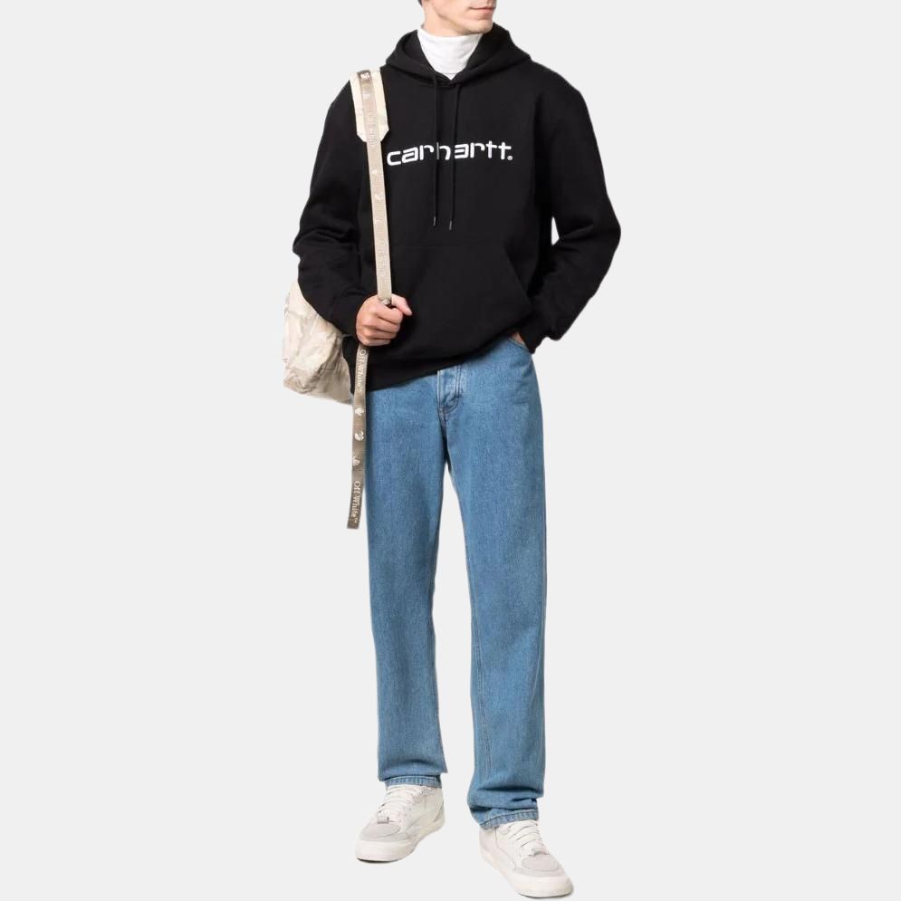Carhartt WIP FW22 Классическая толстовка с вышитым логотипом Мужские толстовки Черный I030230030D2XX