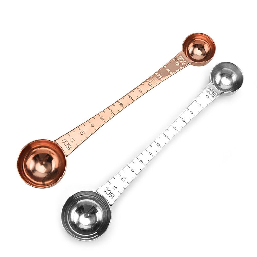 5 CC со шкалой измерения длинной ручкой двойной головкой ложка кухонные принадлежности совок для кофе мерная ложка