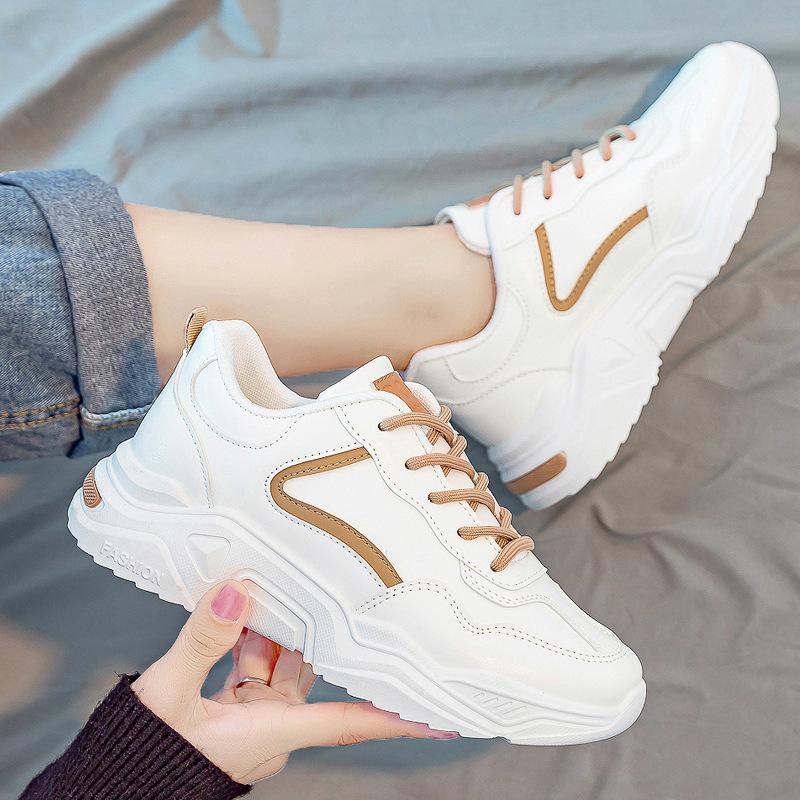 Мода 2025 Новые женские кроссовки на шнуровке Женская повседневная обувь Нескользящая Студенческая обувь для прогулок на открытом воздухе Удобная женская обувь Высокое качество