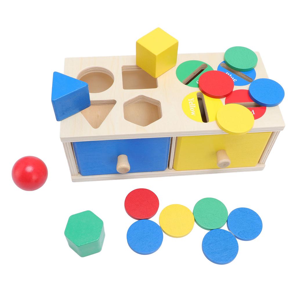 Сортировка по цвету и форме Копилка Игрушка Логическое мышление Мелкая моторика Деревянный Монтессори Объект