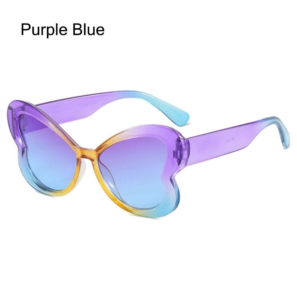Trendy Candy Color Butterfly Sunglasses Colorful Uv400 Women'S Cat Eye Sun Glasses Gradient Shades