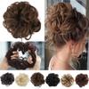 Women Fashion Ponytail Scrunchie Fake Hair Piece Hairpiece Elastic Hair Bun Chignon Updo