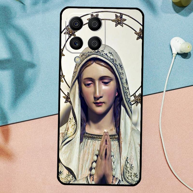 Чехол с Девой Марией для Samsung Galaxy M33 M35 M55 M15 M12 M13 M14 M34 M54 M53 M21 M31 M11 M32 M52 M06 M16