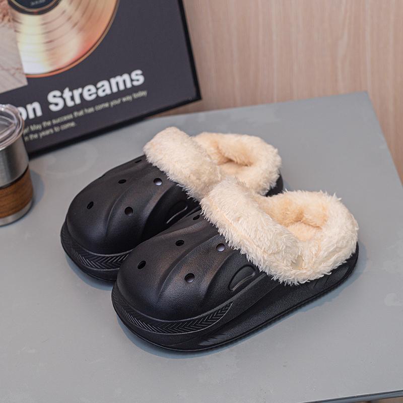 Kids Cotton Slippers Winter Warm Plush Clogs for Children Anti-slippery House Slides Casual Slip Ons Cotton Shoes Boys Girls New