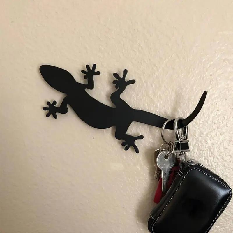 Creative Design Kitchen Wall Metal Hook Key Hanger Cat Tail Monkey Shaped Decor Holder Clothe Storage Rack Seamless Hook Tool