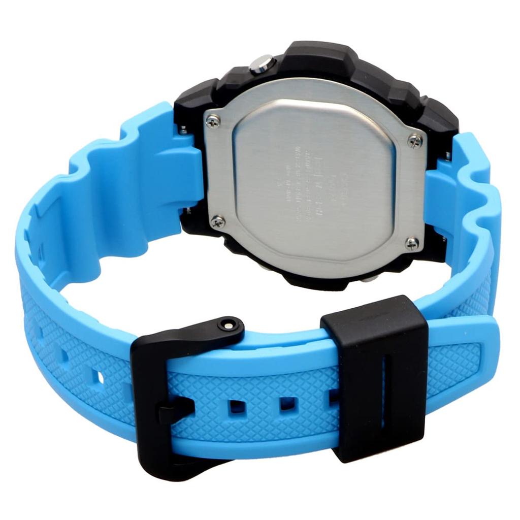 Casio Мужские стандартные цифровые часы W-219H-2A2V Aqua Blue, доступные Casio, импортные, международная модель