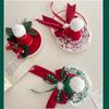 Bowknot Children Christmas Hair Clip Christmas Formal Hat Christmas Hat Headband  Girls