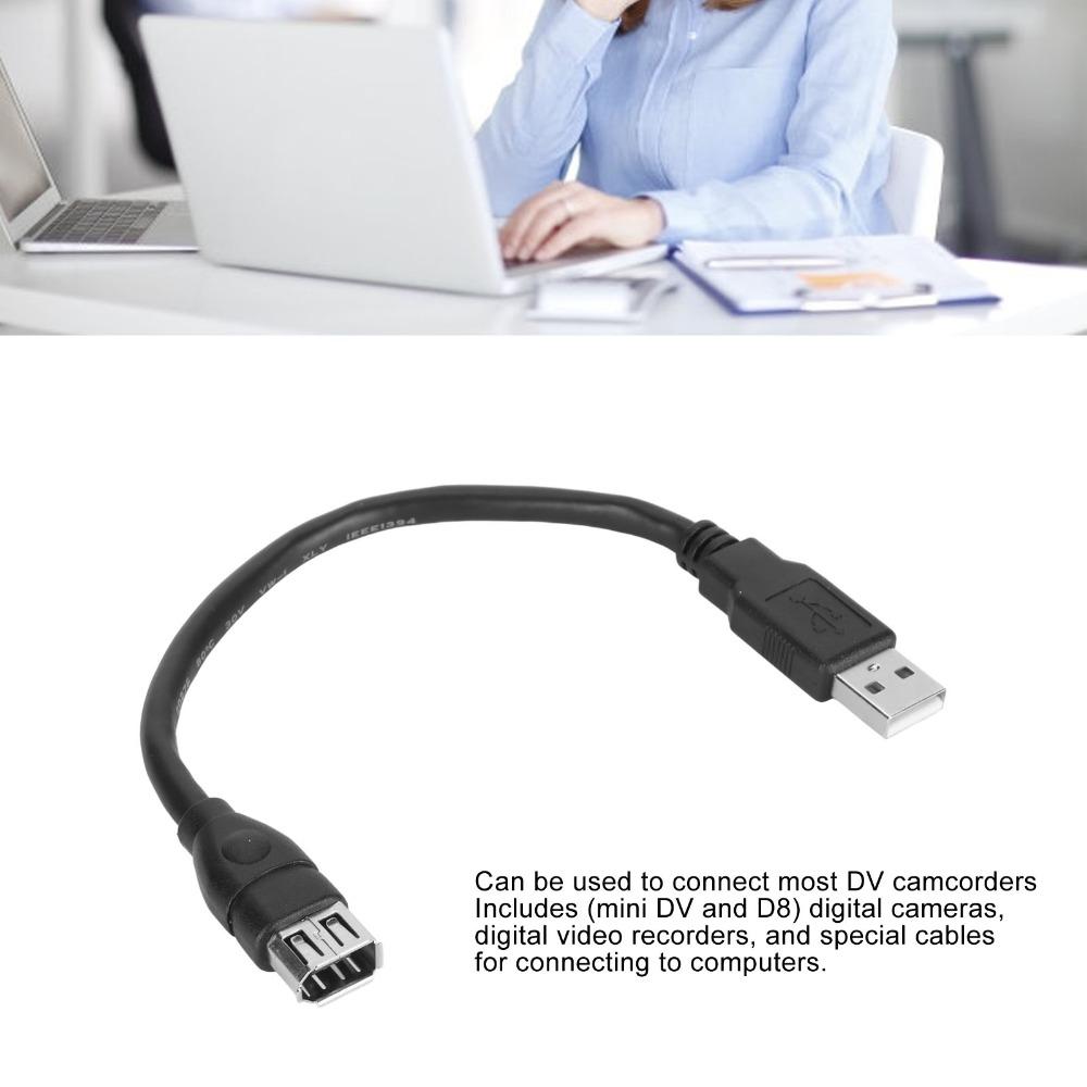 6 Pin Female to USB 2.0 AM Firewire 1394 Adapter Firewire to USB Cable Video Camcorders