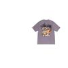 Mens Oversized Cotton Tee With Bold Letter Print Casual Short Sleeve T-Shirt Youth Streetwear
