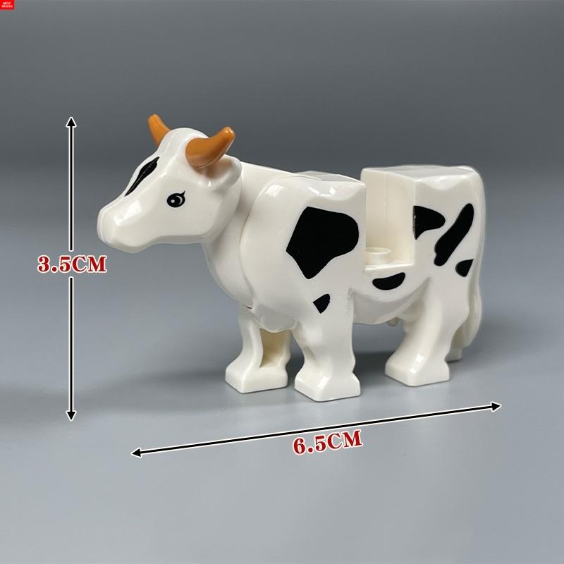 MOC Bricks Animal Zoo Tiger Leopard Elephant Wolf Shark Polar Bear Whale Building Blocks Kids Toys Farm Figures Assemble