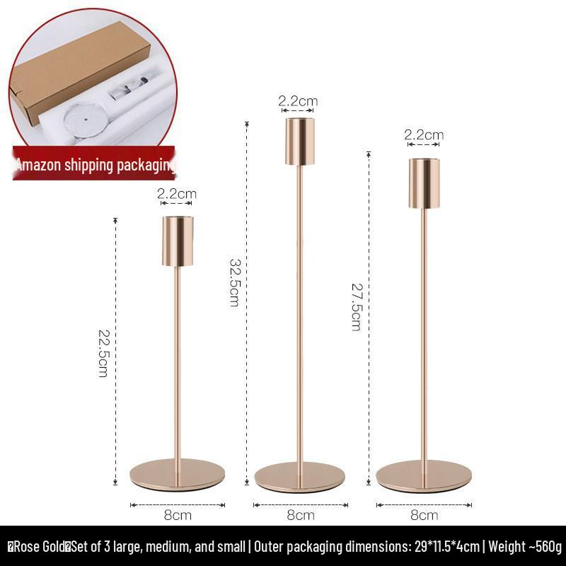 Скандинавская свеча для ароматерапии в стиле легкой роскоши с золотым подсвечником - Идеально для романтических ужинов и элегантного декора стола