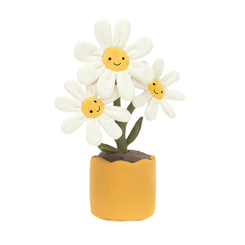 Jellycat Забавная серия растений Цветок ромашки Милая кукла Плюшевая кукла Высота 34 см