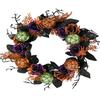 Halloween Wreath Halloween Decorations Pendant Home Decoration Door Decoration Specter Festival Cranium Door Hanging Cross-border New