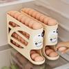 Space Saving Egg Roller Rack Large Capacity Refrigerator Egg Storage Box Egg Dispenser  Household
