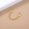 Punk Pendant Gift Metal Women Ear Buckle Ear Hook Korean Style Hoop Earring Tassel Chain Earrings