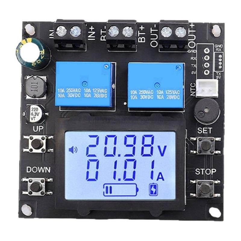 Автоматический переключатель отключения при низком напряжении DC10V 110V С реле ЖК-дисплей 10A Защита для свинцово-кислотных литиевых аккумуляторов