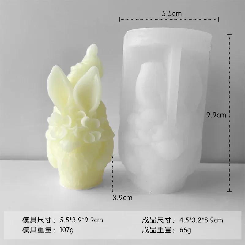 Santa Claus Aromatherapy Candle Silicone Mold Faceless Dwarf Gypsum Decoration Cement Mold DIY Candle Making Mold Christmas Gift