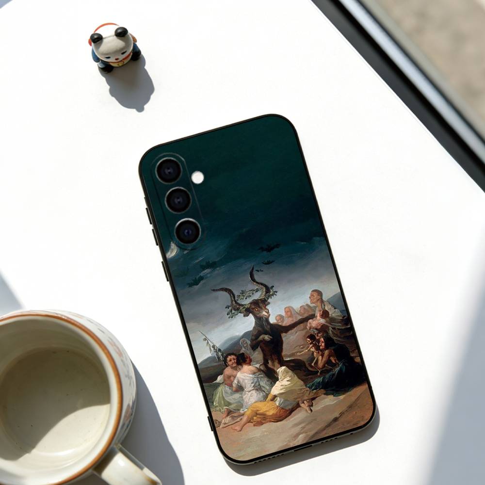 Испания Франсиско Гойя Художественный Чехол Для Телефона Для Samsung Galaxy A73,A72,A71,A70,A53,A52,A51,Мягкий Силиконовый Черный Чехол