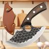 Forging Hammer Pattern Butcher's Boning Knife Meat Cutting Knife Stainless Steel Kitchen Meat Cleaver Sharp Barbecue Knife