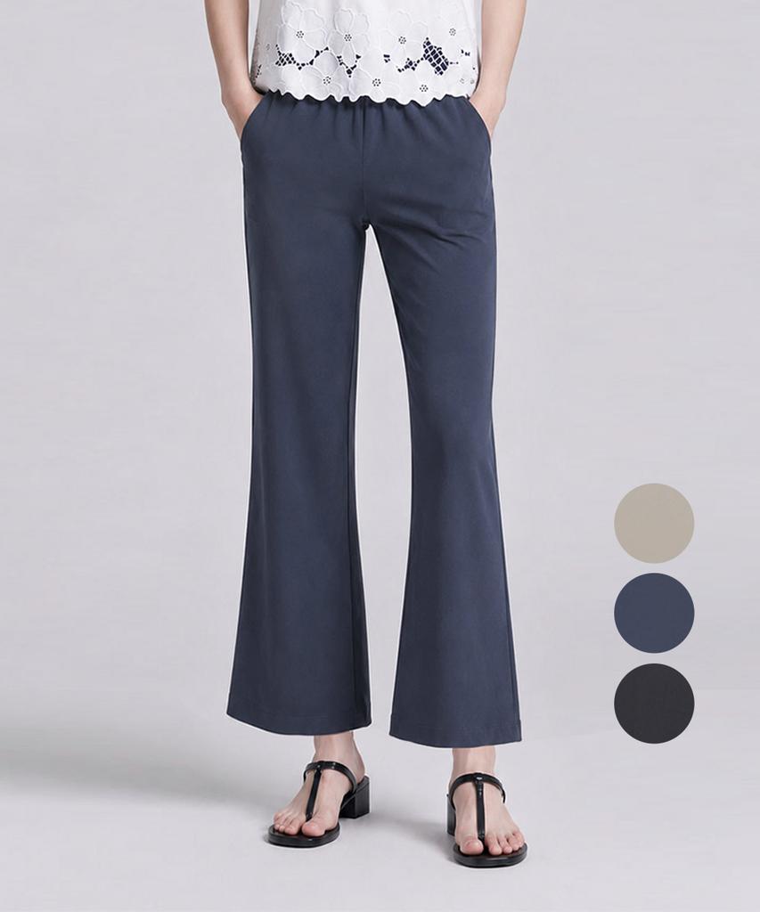 KIM YOUNG JOO GOLF Летние Ледяные Брюки 3/4 Bootcut Женские На Эластичной Талии Dqmlsl71