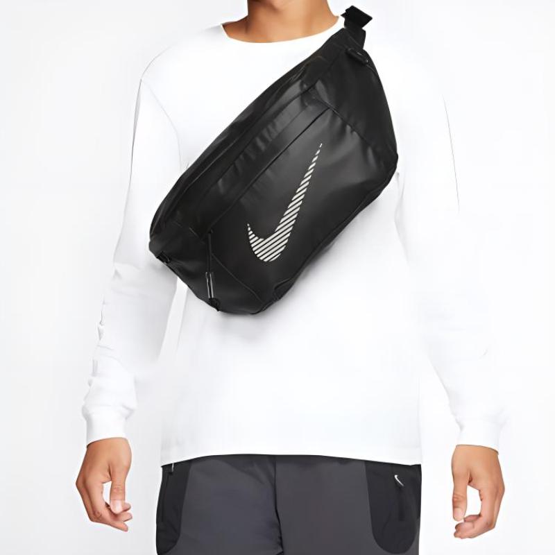 Nike Полиэстеровая наплечная сумка, сумка через плечо, поясная сумка унисекс черная повседневная DB4697-010