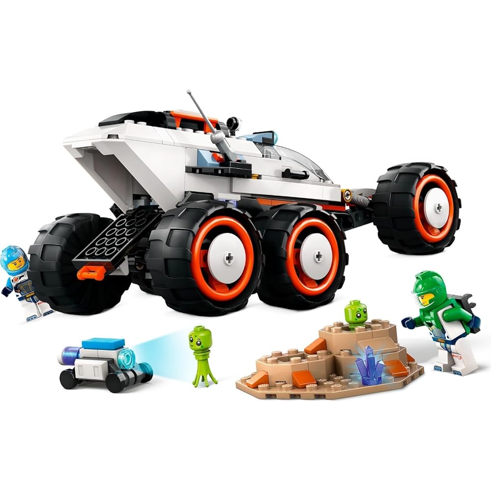 LEGO City Space Exploration Vehicle with Alien Toy Building Blocks for Kids Ages 6-9