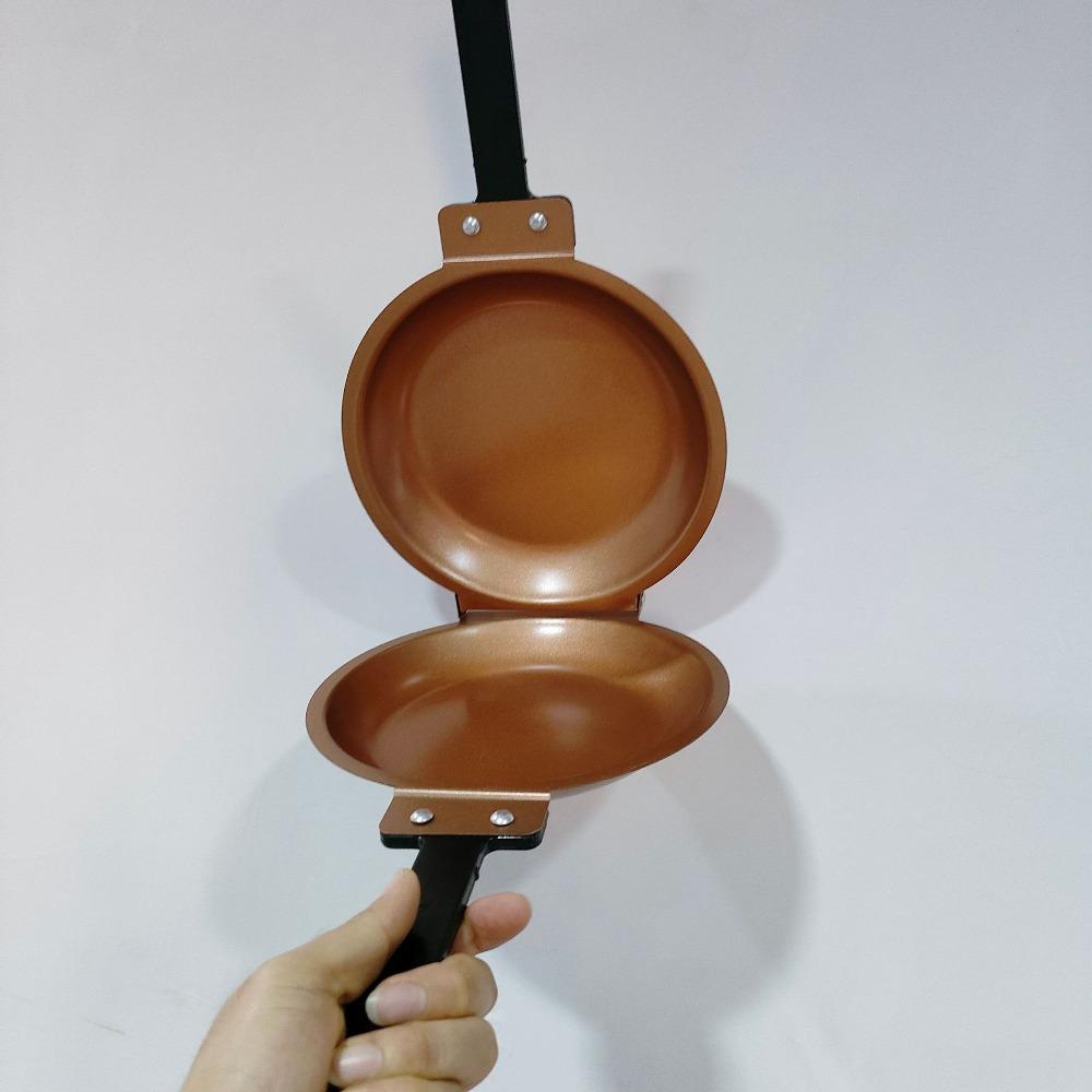 with Long Handle Double Side Frying Pan Round Pancake Maker Household Flip Frying Pan Bread