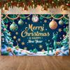 Christmas Decoration Banner Holiday Christmas Party Banner Merry Christmas Banner Gold Lettering For Holiday Gathering Home