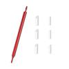 BOOHUQICH Inking Tool for Plastic Models, Aluminum Alloy, Double-Ended, Replacement Tool Included, Reusable (Red)