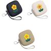 Multifunctional Mini Lipstick Bag with Keychain Earphone Storage Bag Small Flower Wallet  For Mom