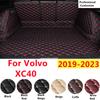 Custom Fit Full Set Waterproof Car Trunk Mat AUTO Parts Tail Boot Tray Liner Cargo Rear Pad Cover For Volvo XC40