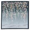 Uno Chiyo Large Sakura Furoshiki Blossom 90cm Cotton Shantung Made In Japan (Cherry Design), Wide, Furoshiki, Gray,