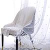 Nordic Embroidery Gauze Curtain White Yarn Transparent Balcony Yarn Living Room Bedroom Bay Window Embroidery Window Screen