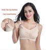 Plus Size Wire-Free Nursing Bra: Front-Open, Seamless, High Elasticity for Maternity and Postpartum.