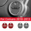 Настоящее углеродное волокно для Chevrolet Camaro 2010-2015, аксессуары для салона автомобиля, боковая часть кондиционера, вентиляционная накладка, декоративная наклейка