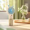 Spray Fan Cartoon Snail Design Silent Motor Mini Handheld Tabletop Fan with Water Mist Cooling USB Rechargeable Handheld Fan