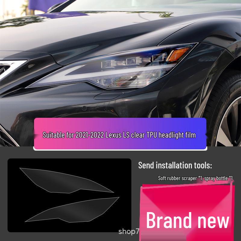 Lexus LX570 Headlight Film – Transparent Smoked Light-Control Protective Film